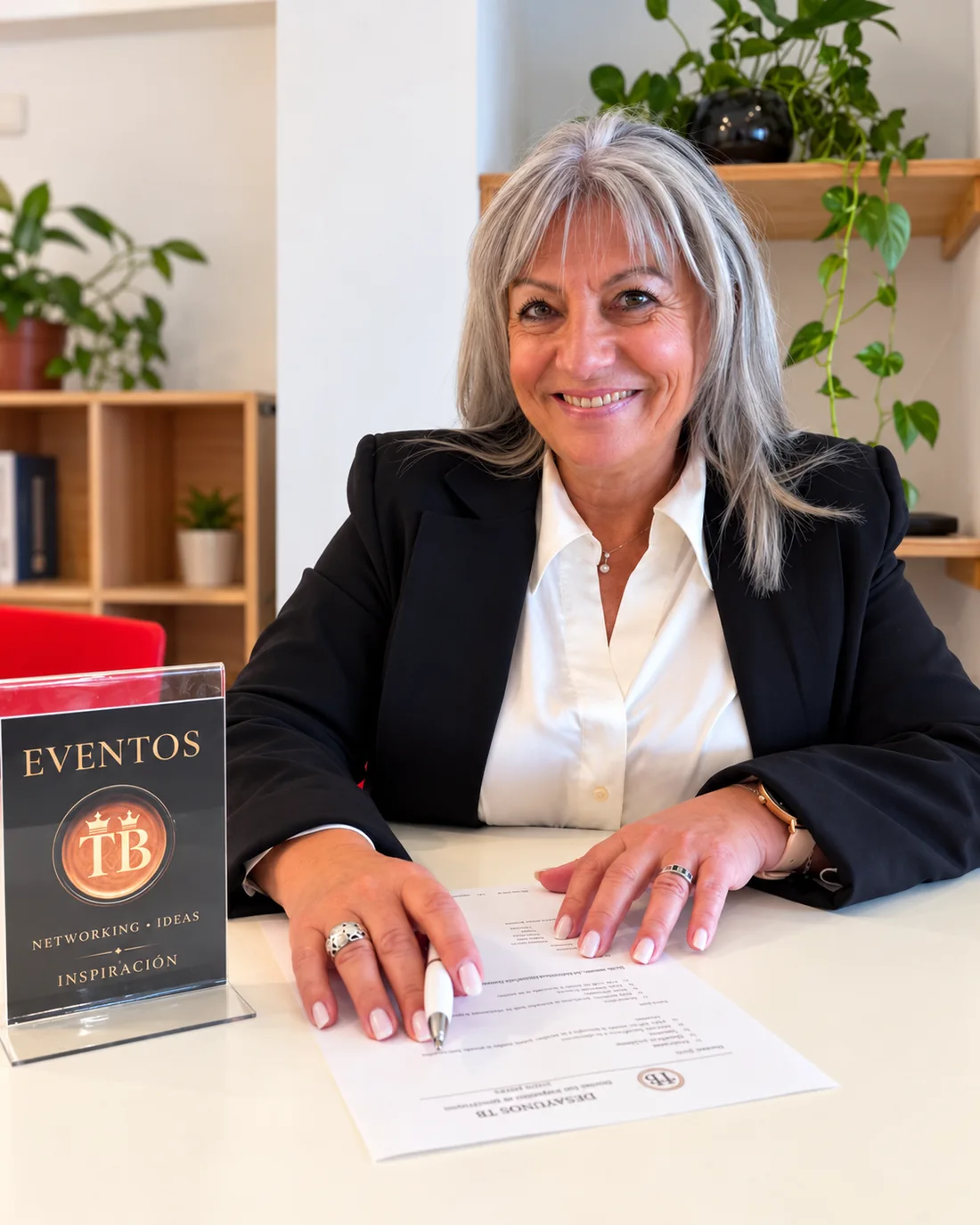 Silvia Pascual en un espacio de mentoría